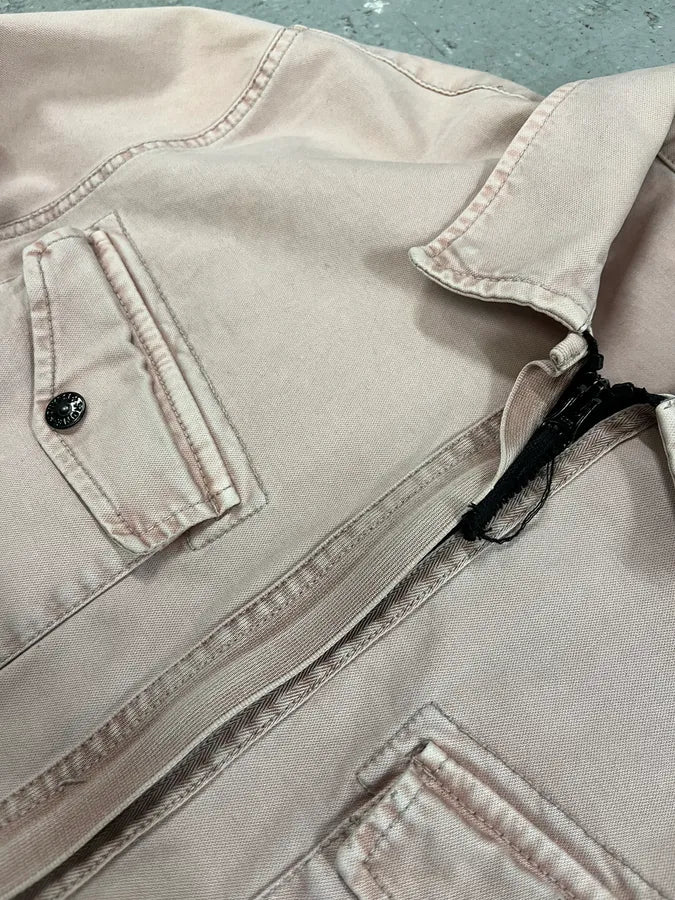 Stone Island Fade Pink Zipped Jacket - Image 6