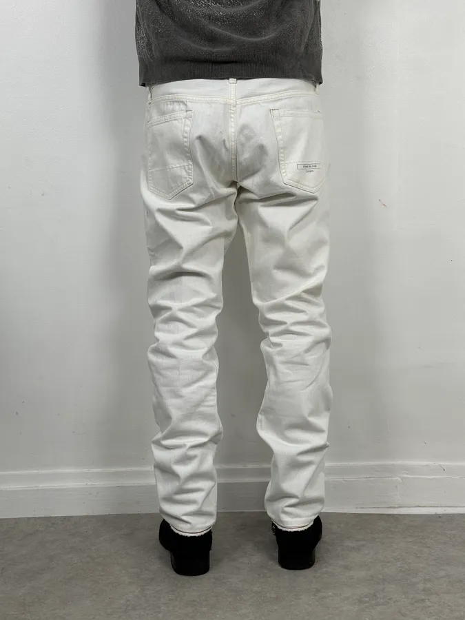 Stone Island White Denim Jeans - Image 4