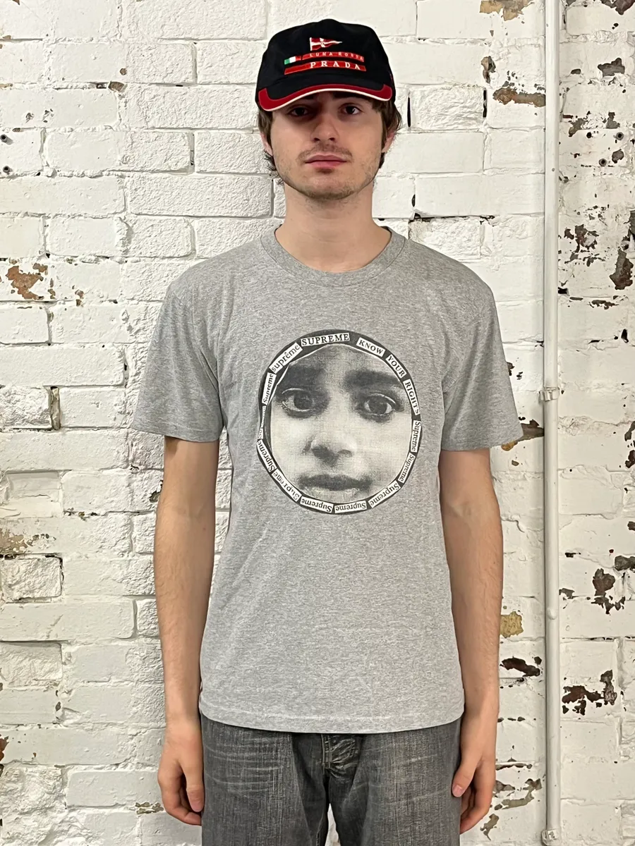 Supreme Grey Know Your Rights T-Shirt - Image 2