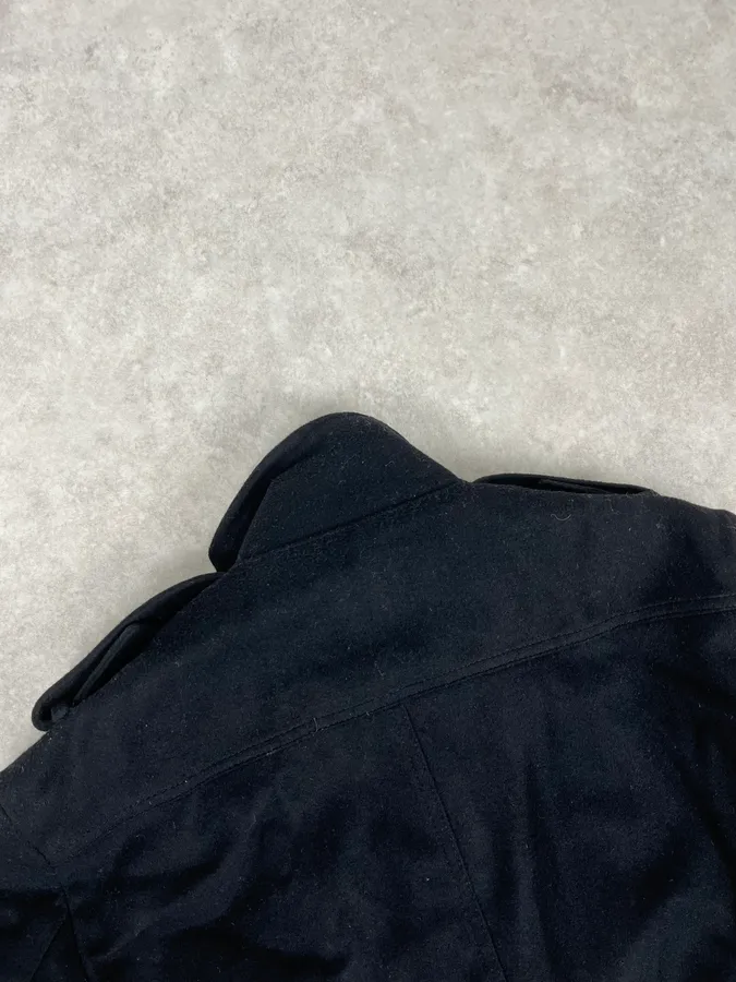 Takeshy Kurosawa Black Wool Minimalist Japanese Jacket - Image 6