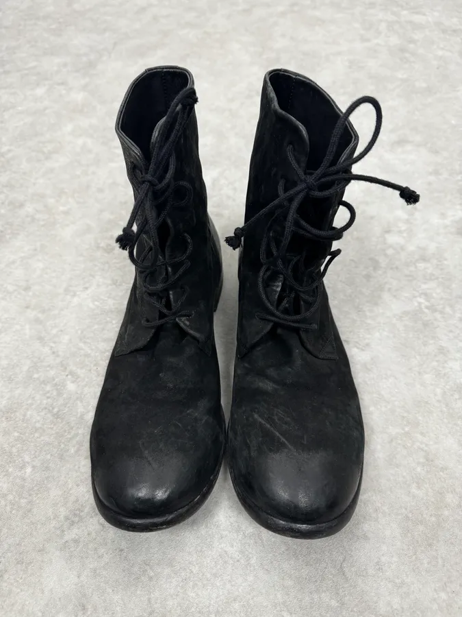 The Last Conspiracy Black Eroded Leather Boots - Image 3