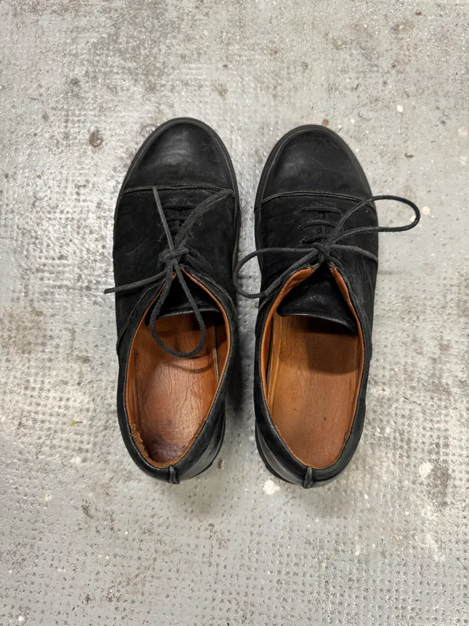 The Last Conspiracy Black Leather Low Top Sneakers - Image 6