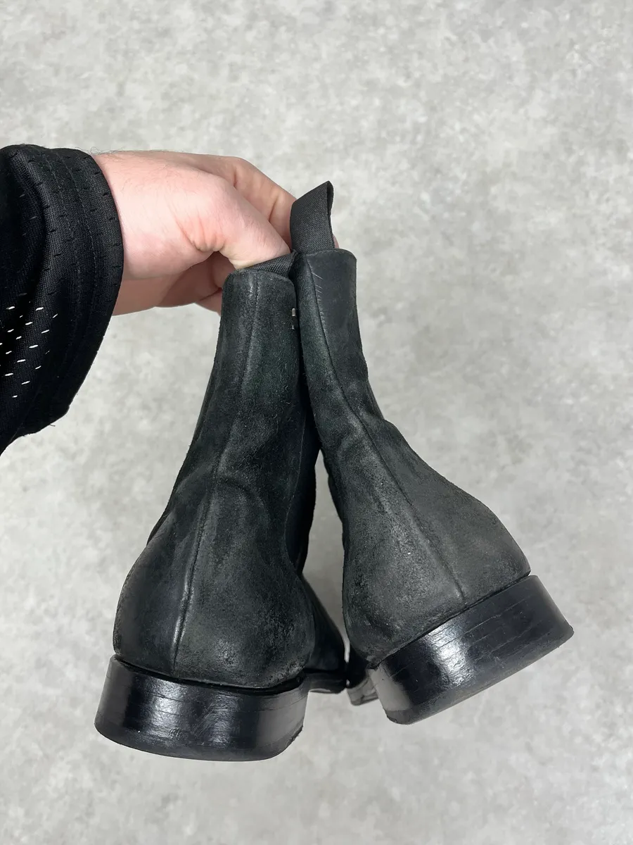 The Last Conspiracy Black Suede Leather Chelsea Boots - Image 6