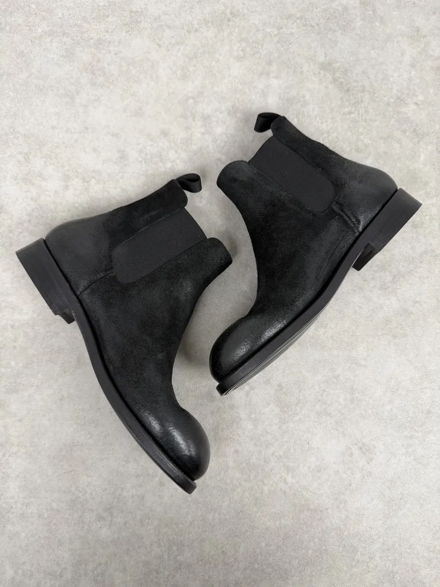 The Last Conspiracy GoodYear Black Eroded Leather Boots - Image 10