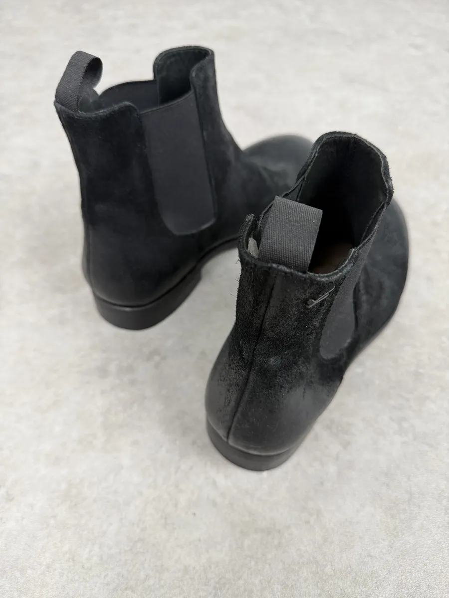The Last Conspiracy GoodYear Black Eroded Leather Boots - Image 5