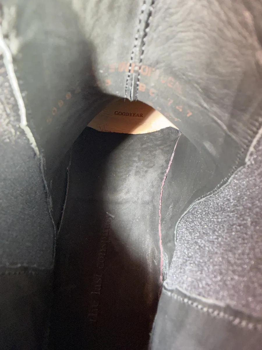The Last Conspiracy GoodYear Black Eroded Leather Boots - Image 7
