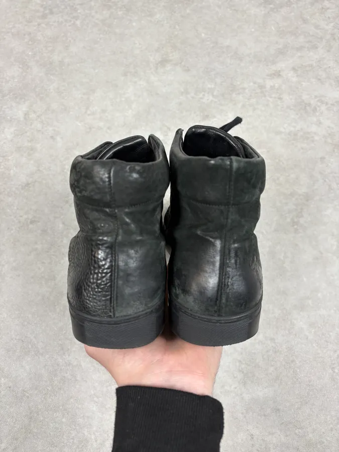 The Last Conspiracy Horse Hide High Top Black Sneakers - Image 7