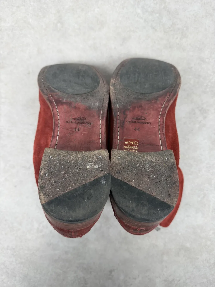 The Last Conspiracy Red Suede Leather Boots - Image 9