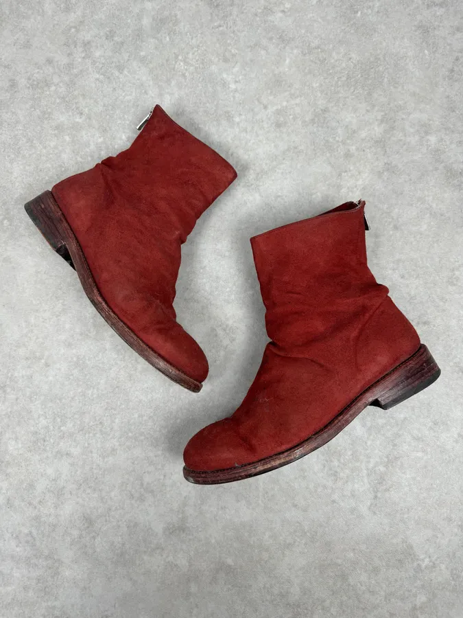 The Last Conspiracy Red Suede Leather Tornado Boots - Image 3