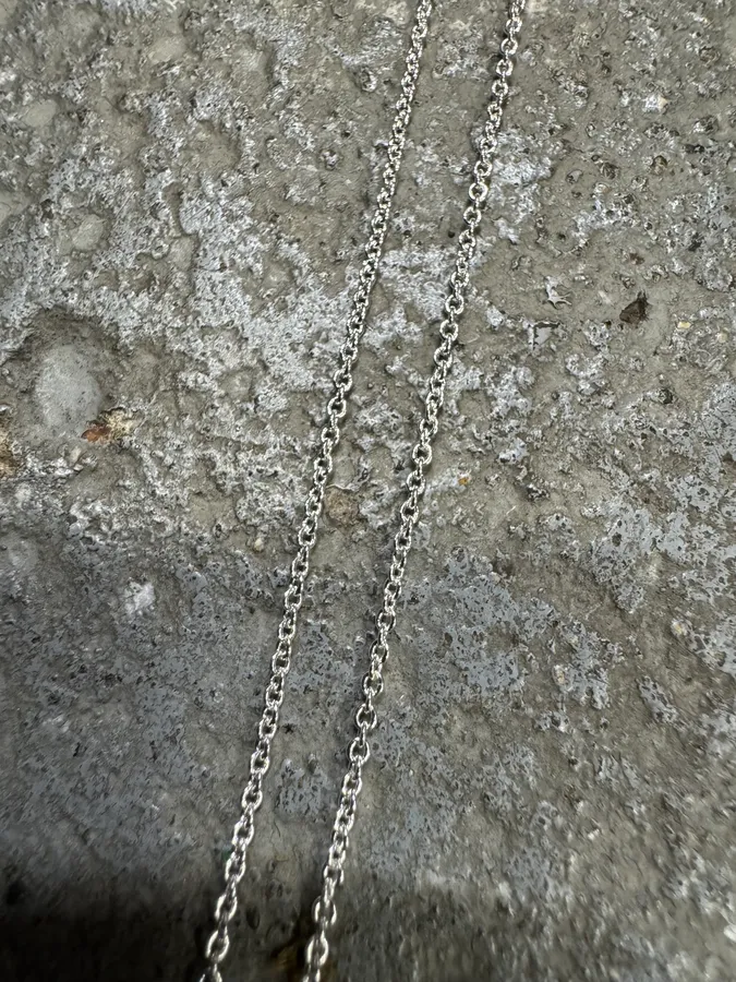 Tiffany & Co. Infinity Cross Silver Pendant Necklace - Image 6