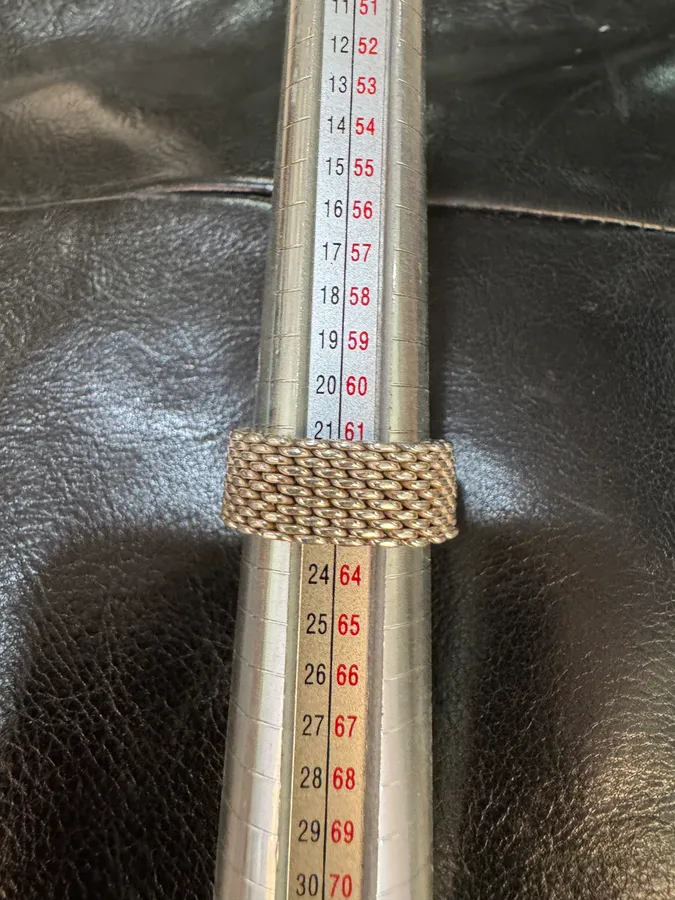 Tiffany & Co. Somerset Mesh Silver 925 Ring - Image 10