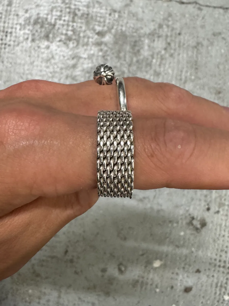 Tiffany & Co. Somerset Mesh Silver 925 Ring - Image 5