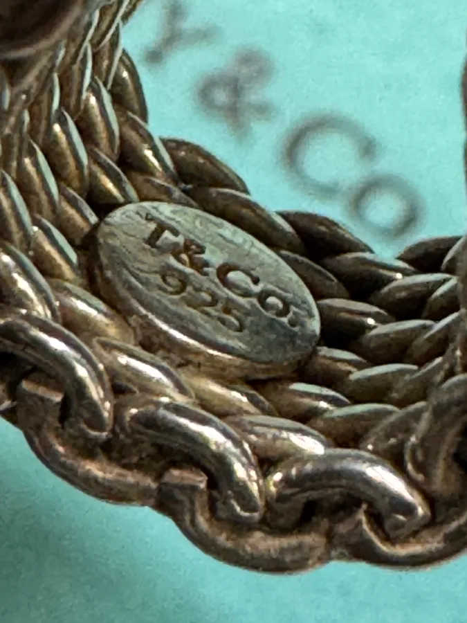 Tiffany & Co. Somerset Mesh Silver 925 Ring - Image 8