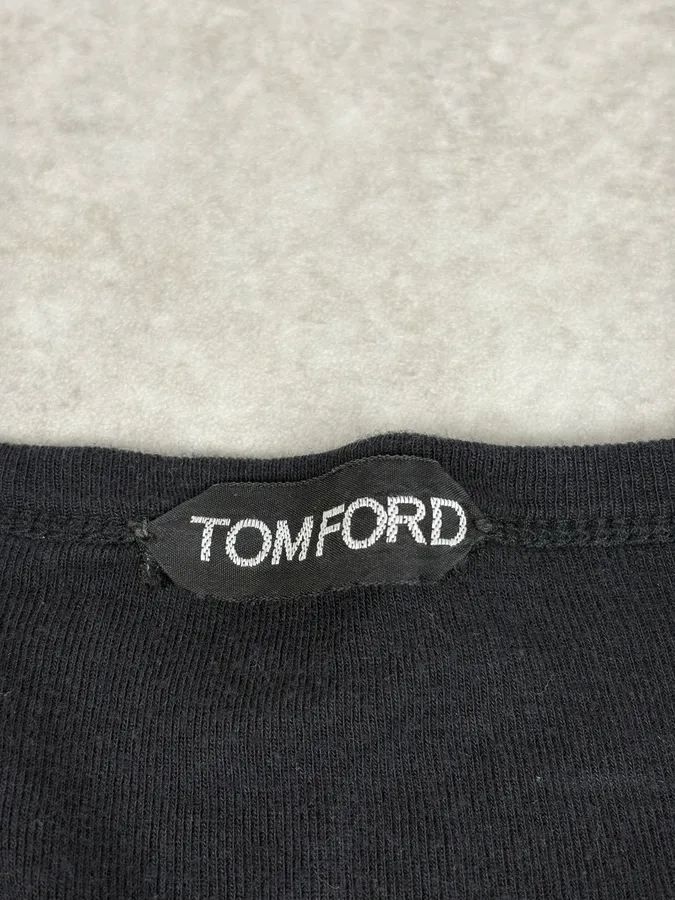 Tom Ford Black Henley Longsleeves - Image 7