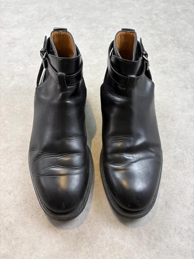 Valentino Black Spiked Leather Ankle Boots - Image 2