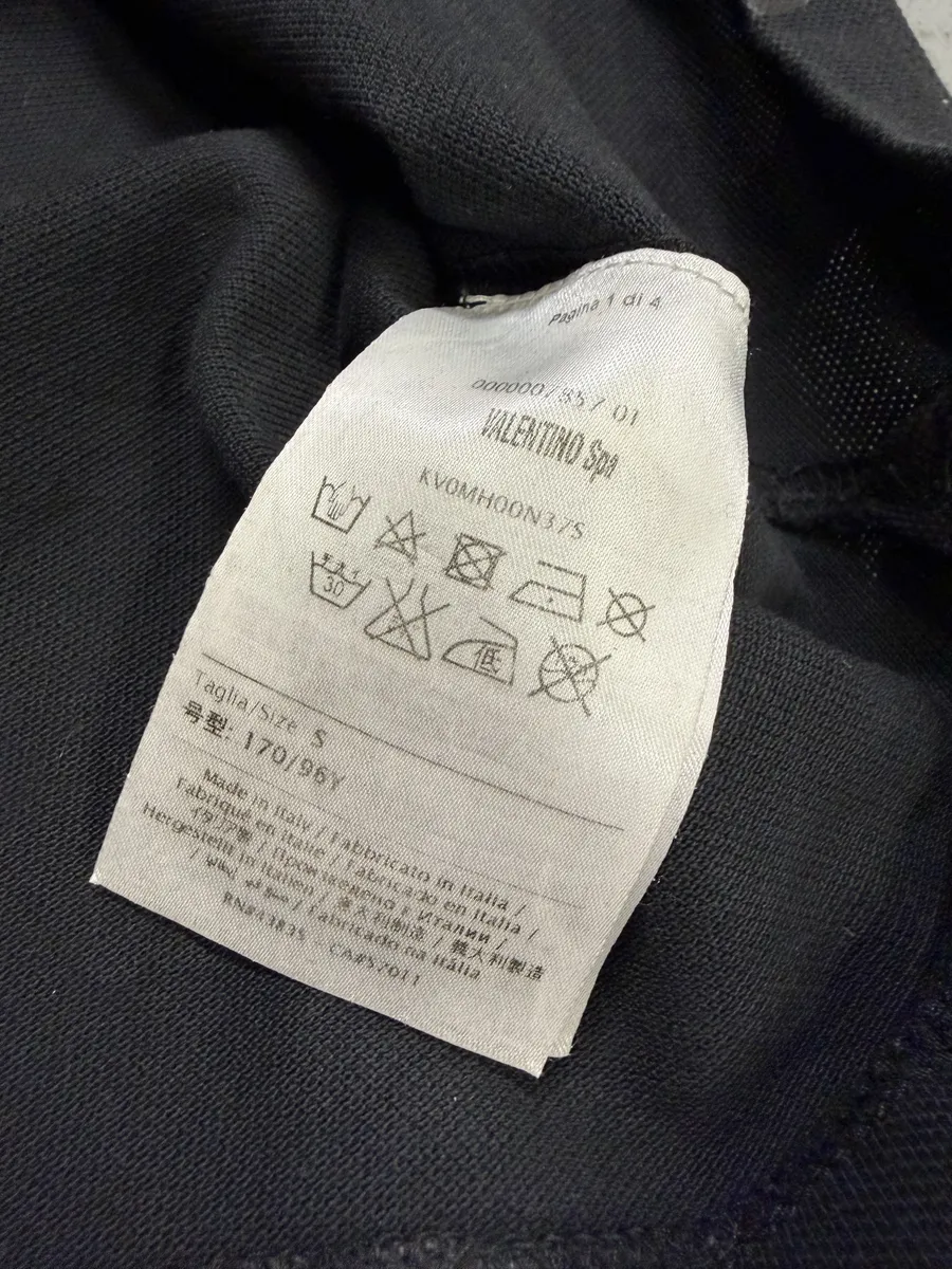 Valentino Dark Camo Polo Shirt - Image 9
