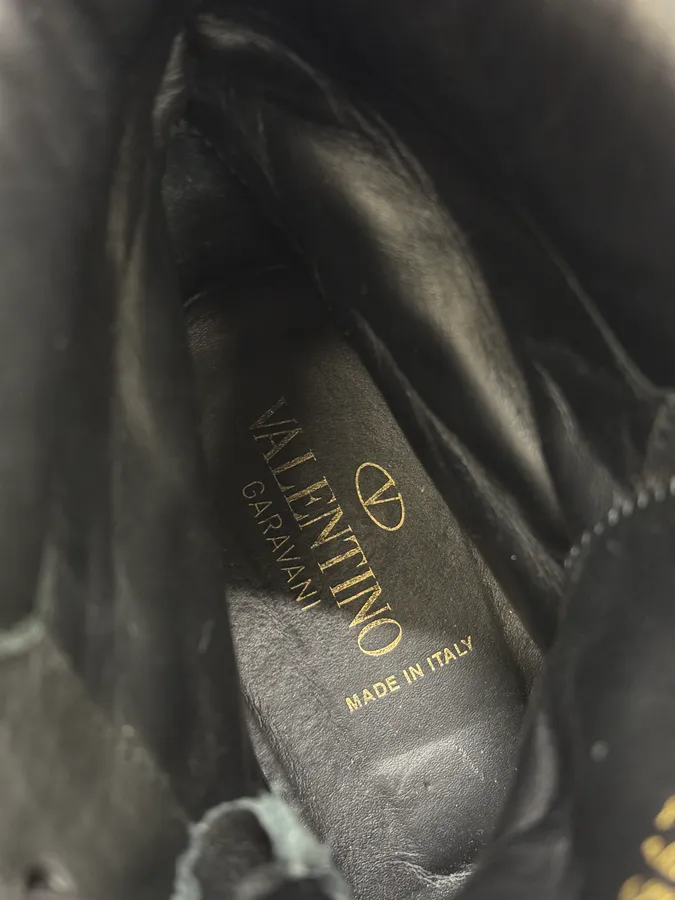 Valentino Garavini Black Studded Leather Boots - Image 10