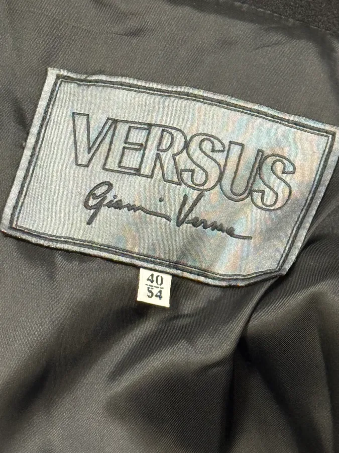 Versace Black Classy Wool Buttoned Jacket - Image 12