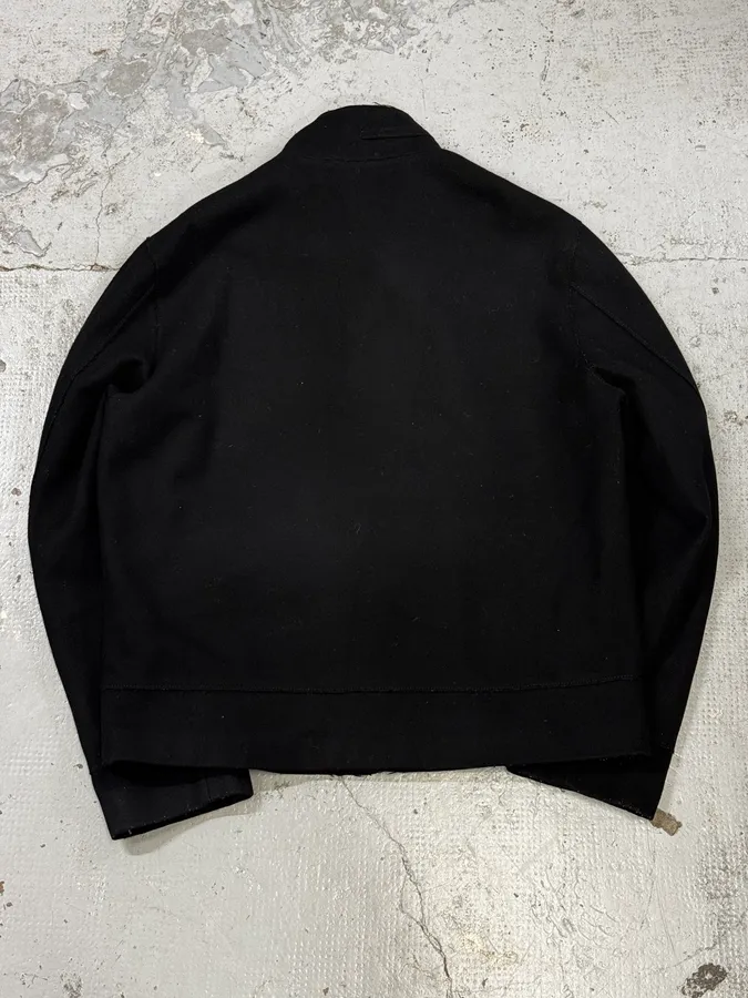 Versace Black Classy Wool Buttoned Jacket - Image 4