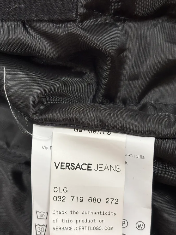 Versace Black Studded Embellished Trucker Jacket - Image 11
