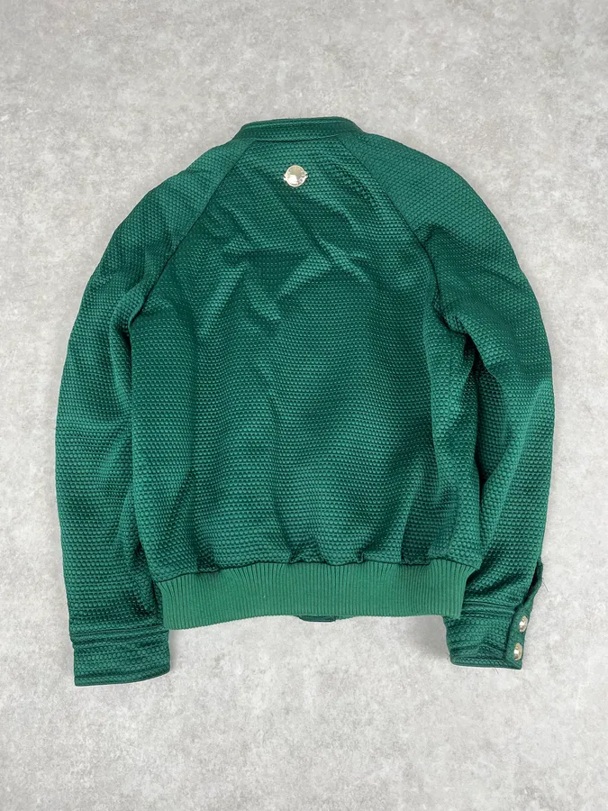 Versace Italian Green Bomber Royal Jacket - Image 4