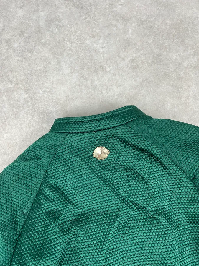 Versace Italian Green Bomber Royal Jacket - Image 7