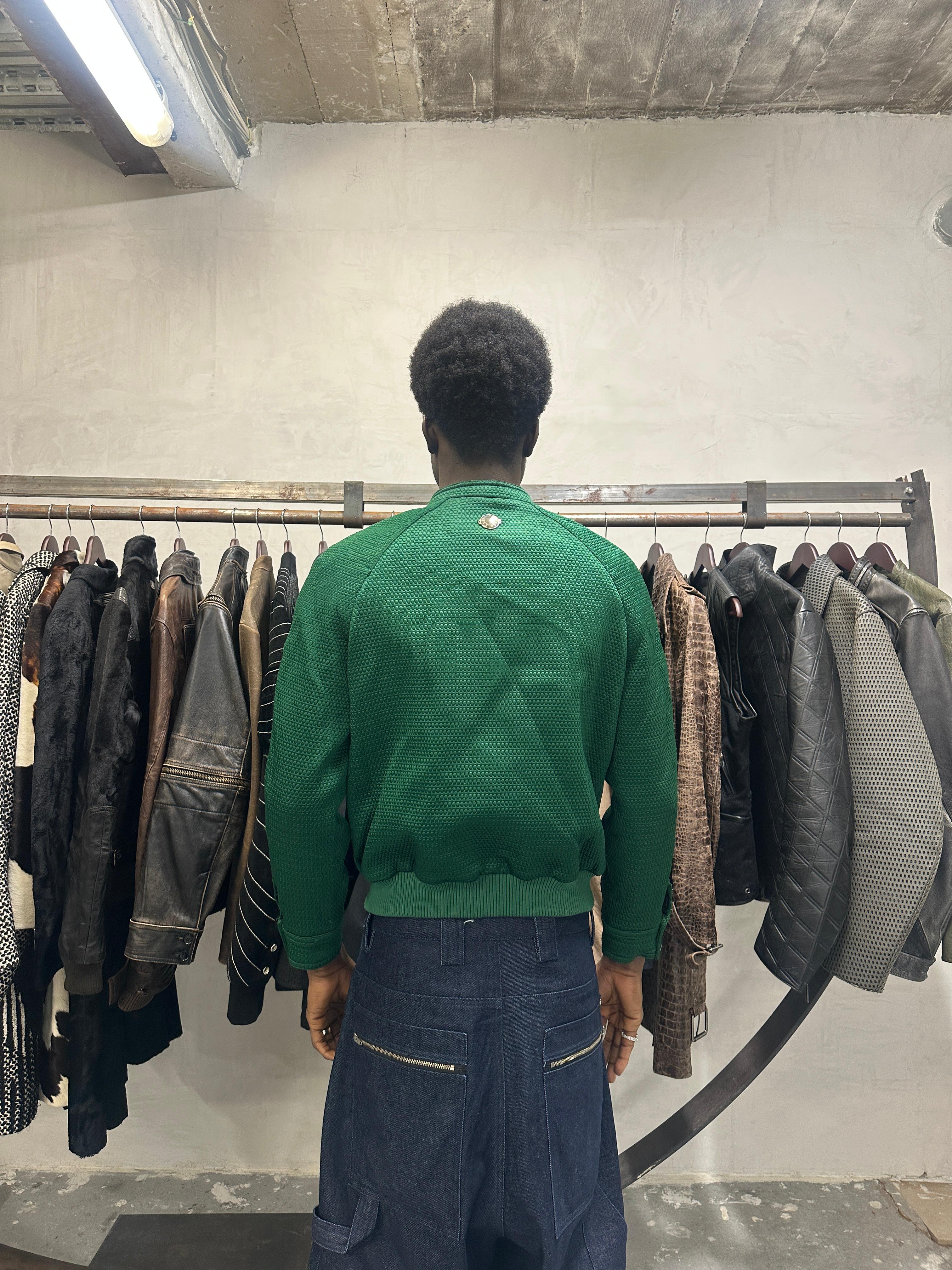 Versace Italian Green Bomber Royal Jacket - Image 12
