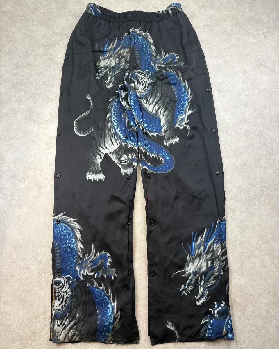 Y/Project Black Asian Dragon Detachable Track Pants