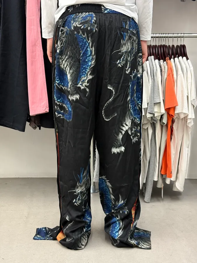 Y/Project Black Asian Dragon Detachable Track Pants - Image 4