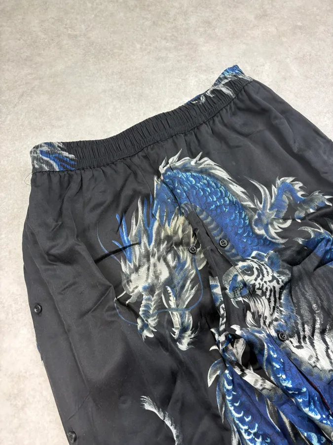 Y/Project Black Asian Dragon Detachable Track Pants - Image 6