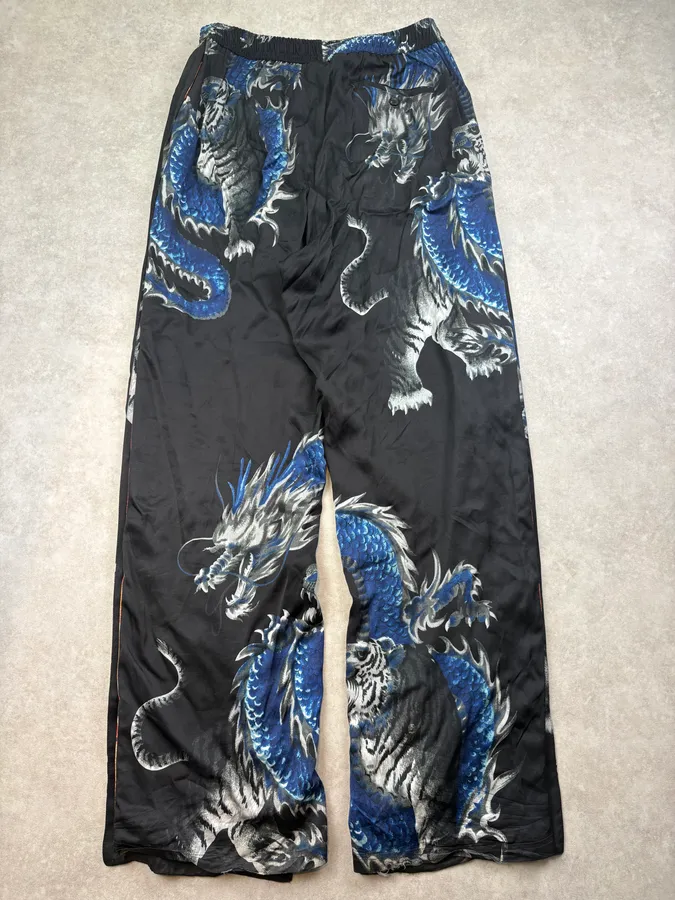 Y/Project Black Asian Dragon Detachable Track Pants - Image 7