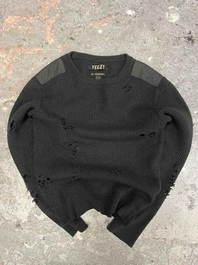 YEEZY Season 1 Destroyed Wool Sweater - Image 2