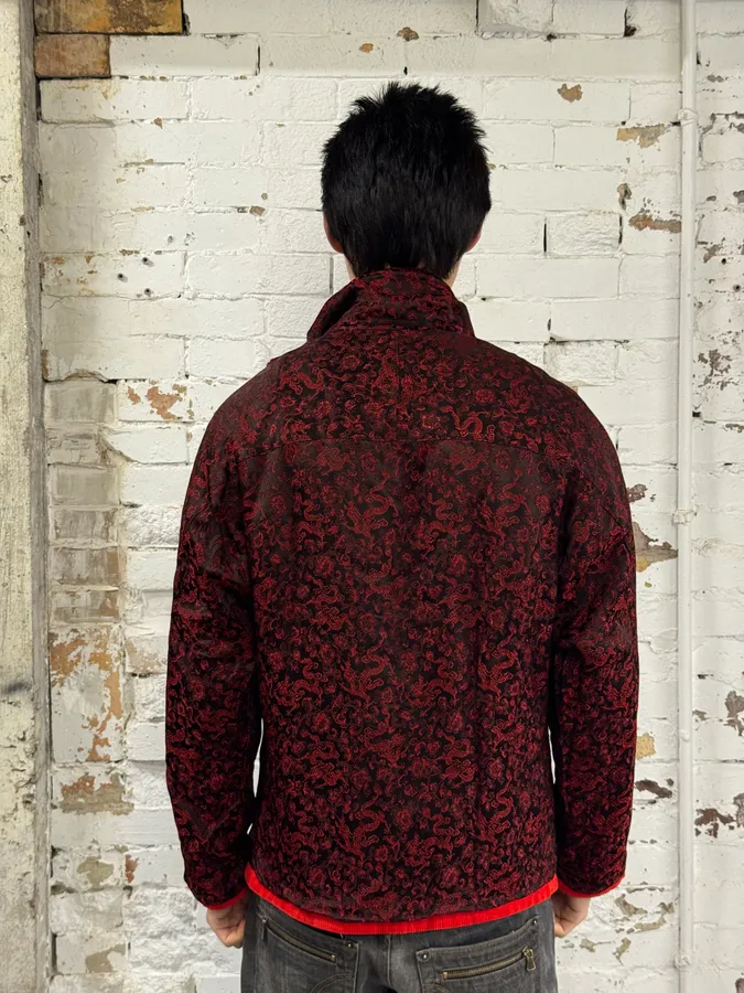 Yohji Yamamoto Pour Homme Red Dragon Reversible Velvet Corduroy Jacket - Image 5