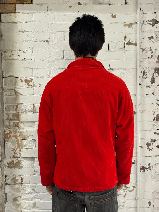 Yohji Yamamoto Pour Homme Red Dragon Reversible Velvet Corduroy Jacket - Image 8