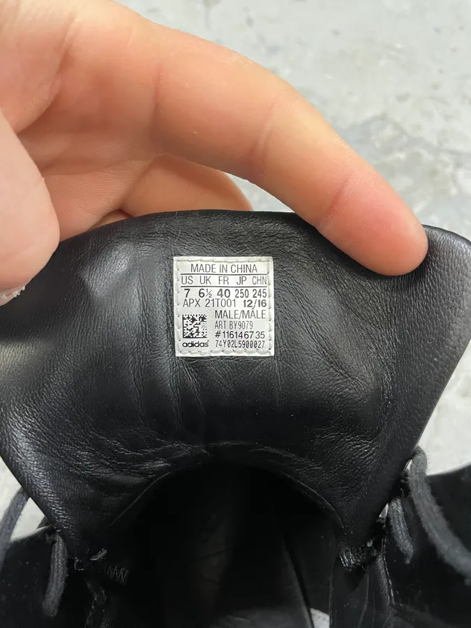 Yohji Yamamoto Y3 Adidas Black Leather Superstar Boots - Image 9