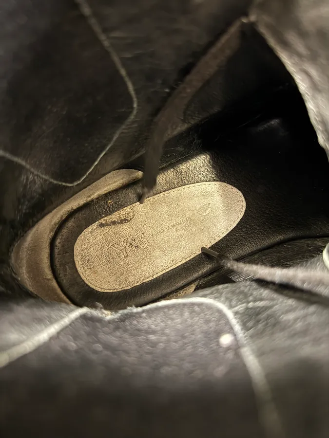 Yohji Yamamoto Y3 Black Leather Boots - Image 8