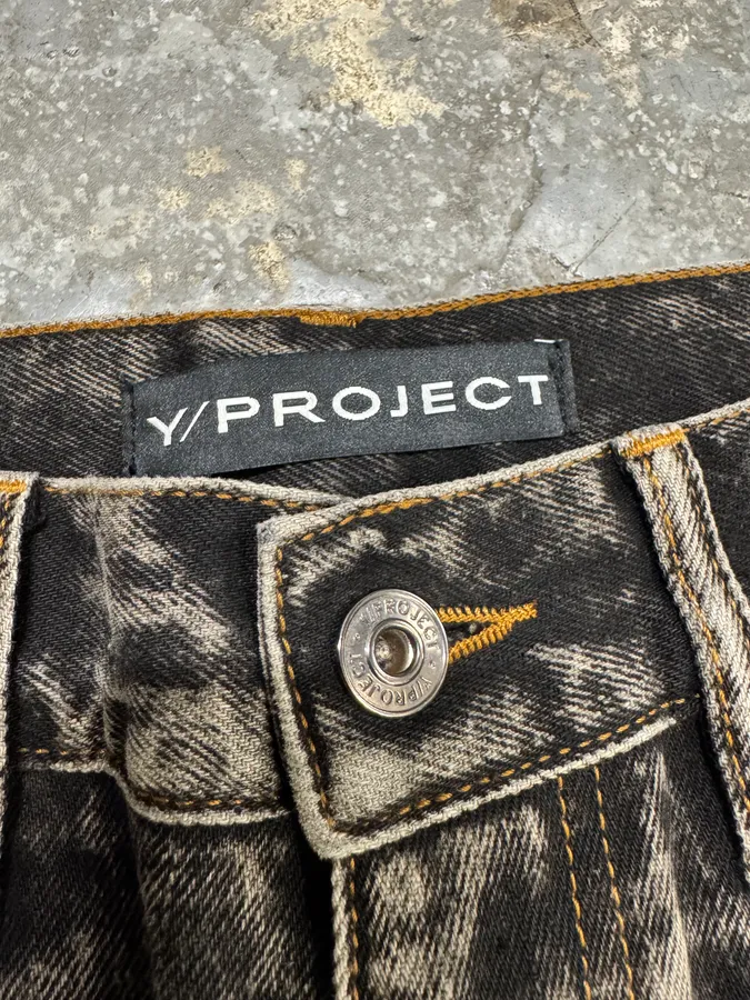 Y/Project Black Bleached Cowboy Jeans - Image 12