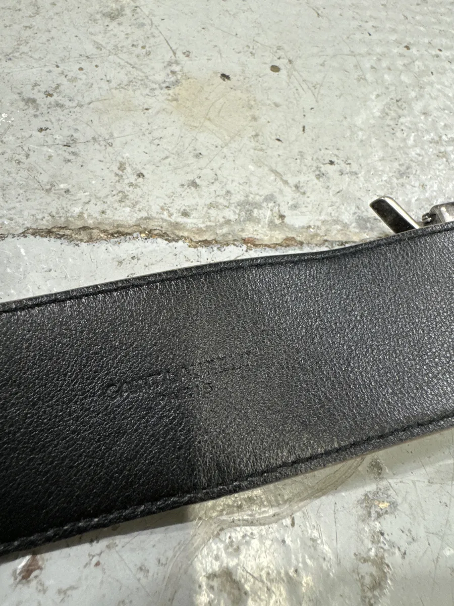 Yves Saint Laurent Beige Suede Leather Belt - Image 7