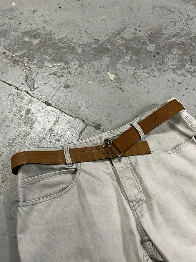 Yves Saint Laurent Brown Leather Belt - Image 3