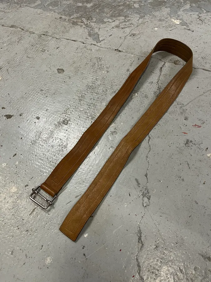 Yves Saint Laurent Brown Leather Belt - Image 4