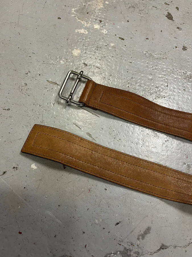 Yves Saint Laurent Brown Leather Belt - Image 5
