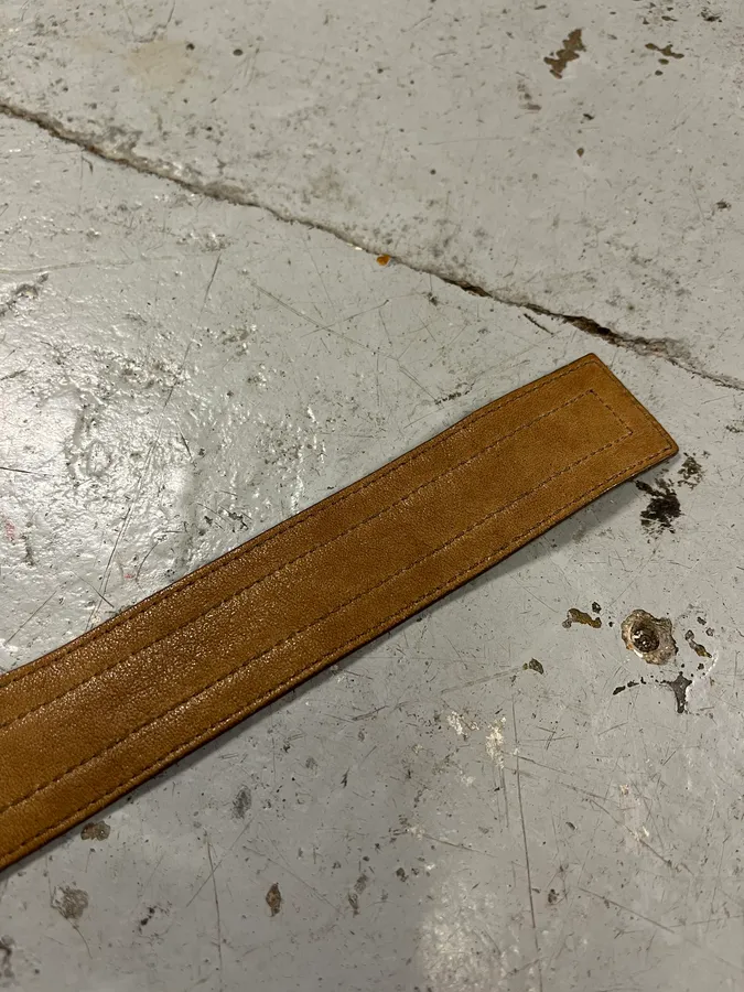 Yves Saint Laurent Brown Leather Belt - Image 6