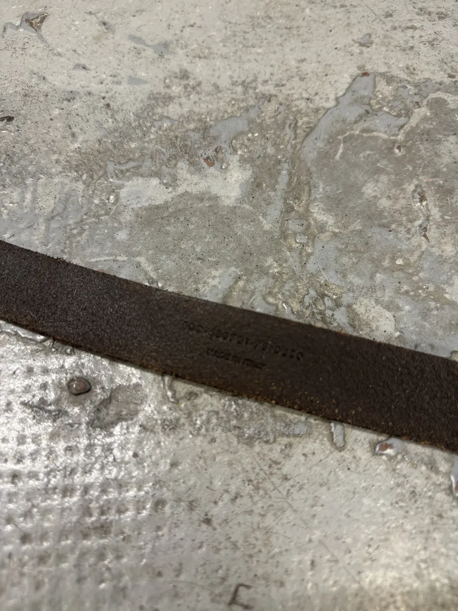 Yves Saint Laurent Brown Leather YSL Buckle Belt - Image 6