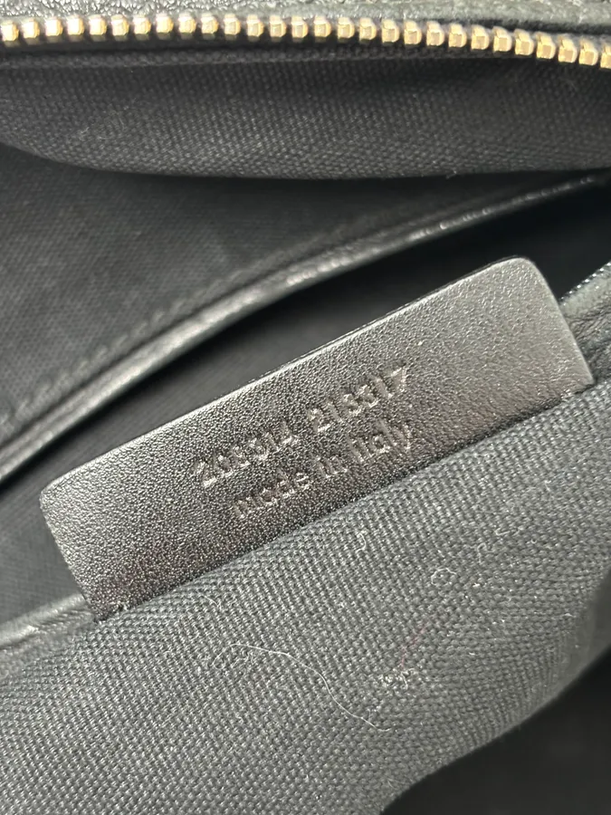 Yves Saint Laurent Grey Brut Leather Handle Bag - Image 13