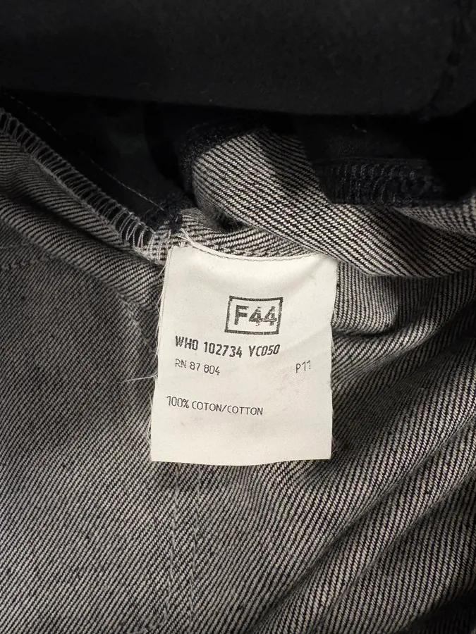 Yves Saint Laurent Raw Grey Denim Jeans - Image 10