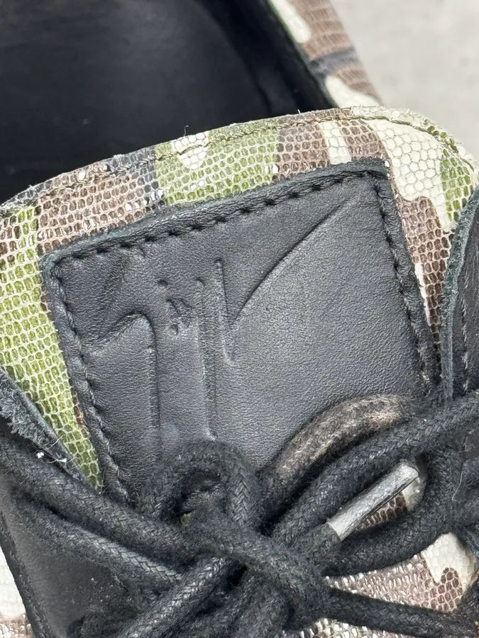 Zanotti Camo Zips Black Sneakers - Image 7